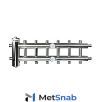 Распределительный коллектор отопления Прокситерм GSK 25-7 на 7 контуров до 60 кВт