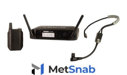 SHURE GLXD14E/SM35 цифровая радиосистема с головным микрофоном SM35, 2.4 GHz
