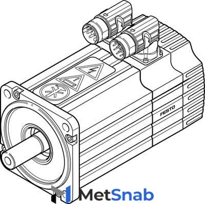 Серводвигатель Festo EMMS-AS-100-S-HS-RRB