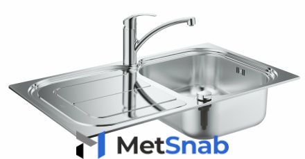 Комплект кухонной мойки из нержавеющей стали с смесителем, Grohe K300 31565 SD0 (31565SD0)