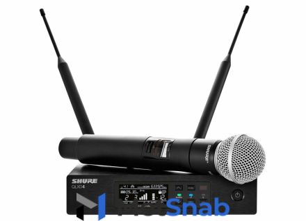 SHURE QLXD24E/SM58 G51 вокальная радиосистема с ручным передатчиком SM58, частоты 470-534 MHz