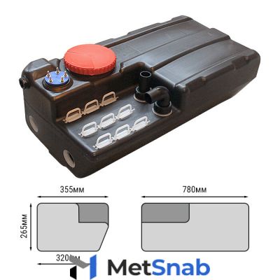 Бак для черных вод горизонтальный 60 литров 196868