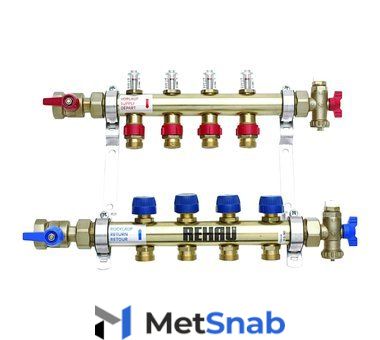 Распределительный коллектор Rehau HKV на 12 контуров нерж .сталь