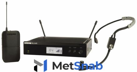 SHURE BLX14RE/SM35 M17 662-686 MHz радиосистема головная с микрофоном SM35. Кронштейны для крепления в рэк в комплекте