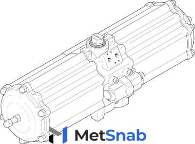 Неполноповоротный привод Festo DAPS-1920-090-RS4-F16-T6