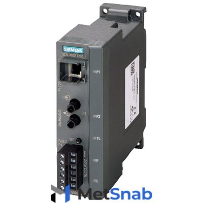 6GK5101-1BB00-2AA3 SIMATIC NET / SCALANCE X101-1 Неуправляемый медиа-преобразователь для IE, 1 порт х 10/100Мбит/с RJ45, 1 мультимодовый BFOC x 100Mбит/с, 24V DC, IP20 SIEMENS 6GK51011BB002AA3