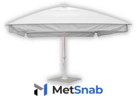 Зонт для кафе квадратный телескопический 4х4 метра