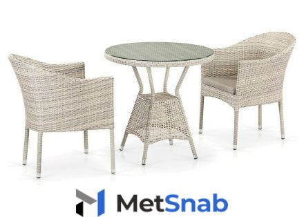 Комплекты мебели для летнего кафе T705ANT Y350-W85 Latte 2Pcs