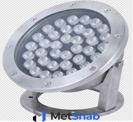 Светодиодный светильник подводный D210 24W 24V IP68 на светодиодах OSRAM (Германия)