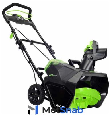 Снегоуборщик аккумуляторный greenworks 80V с аккумулятором 2 А.ч