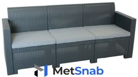 Диван NEBRASKA SOFA 3 (B:Rattan)