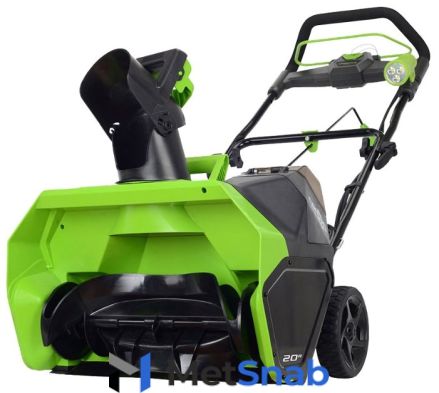 Снегоуборщик аккумуляторный greenworks GD40 с аккумуляторoм 6 А.ч