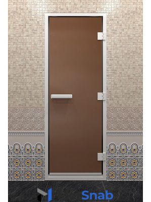 Дверь "хамам бронза матовая" 2100х900 мм