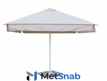 Зонт Митек 2.5х2.5 м с воланом (стальной каркас с подставкой, стойка 50мм, 4 спицы 25х25мм, тент OXF 300D)